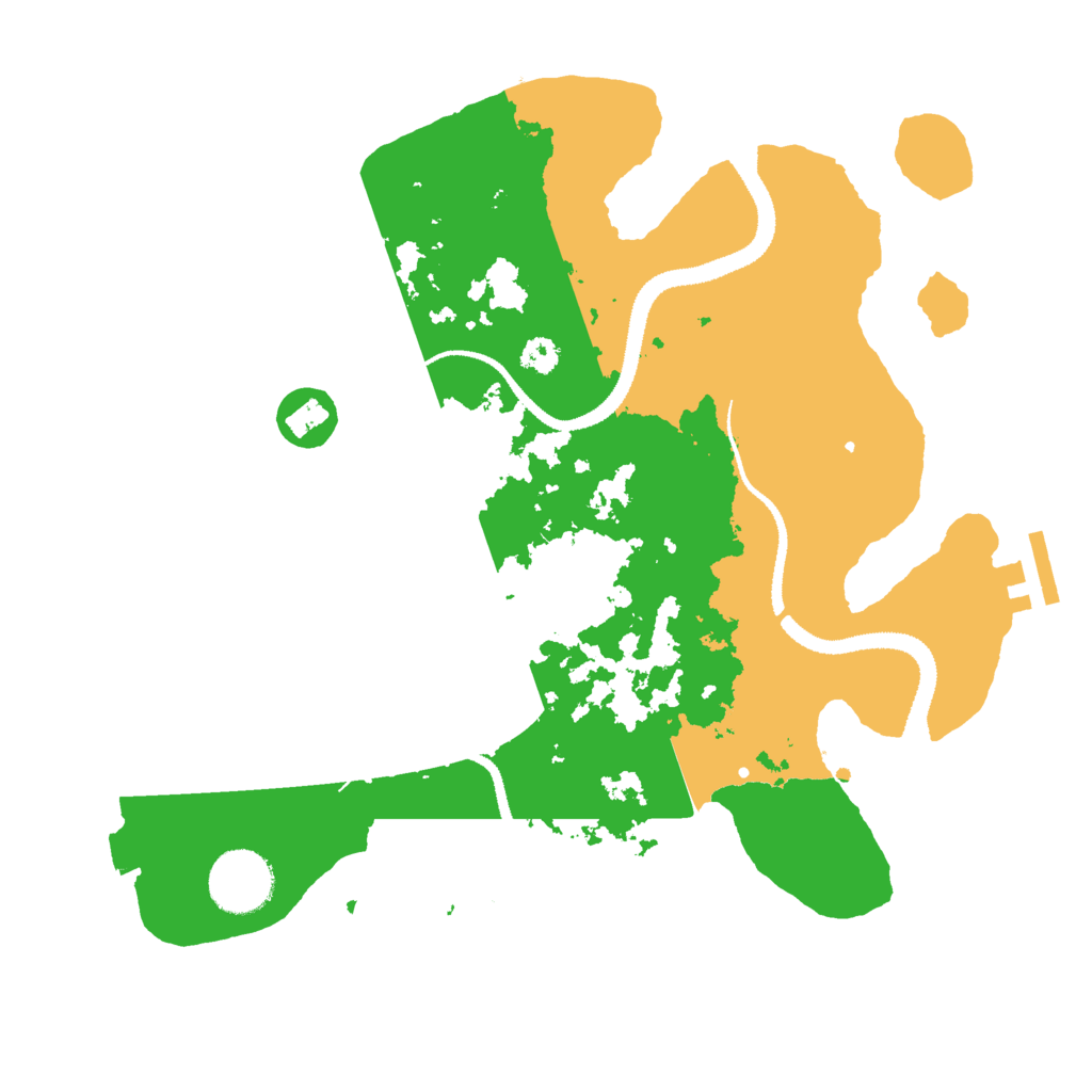 Biome Rust Map: Procedural Map, Size: 3000, Seed: 61439