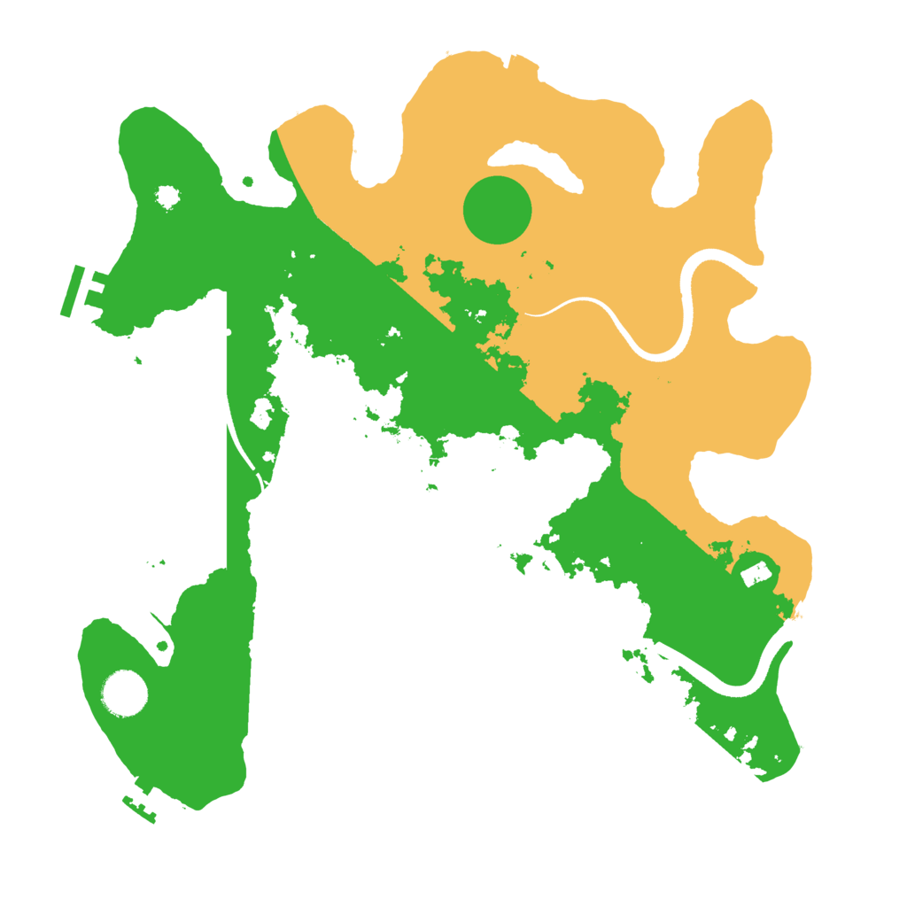 Biome Rust Map: Procedural Map, Size: 3500, Seed: 4852774