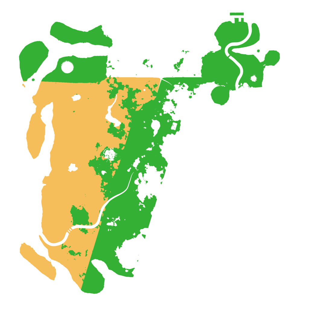 Biome Rust Map: Procedural Map, Size: 4500, Seed: 233047061