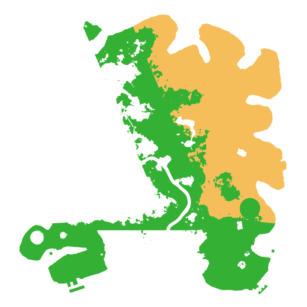 Biome Rust Map: Procedural Map, Size: 4000, Seed: 1046736254