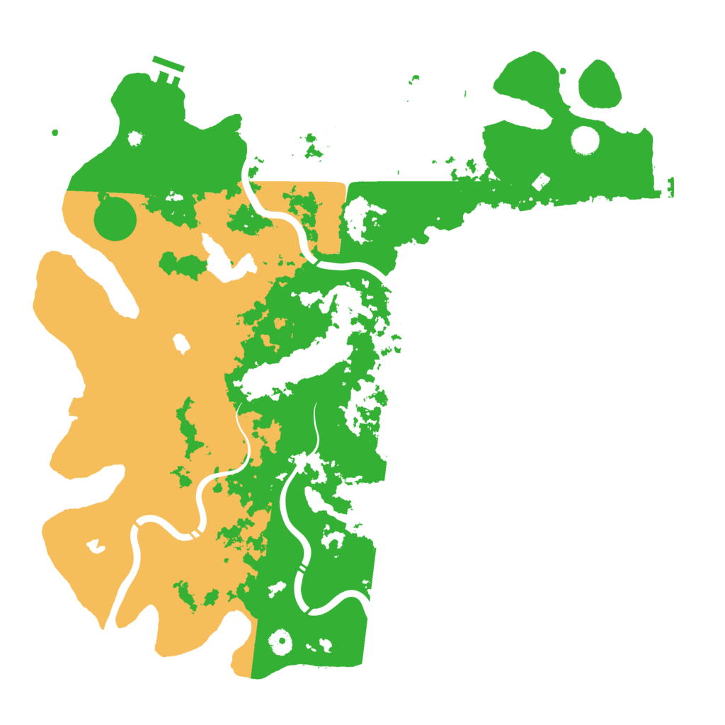 Biome Rust Map: Procedural Map, Size: 4500, Seed: 1808525684