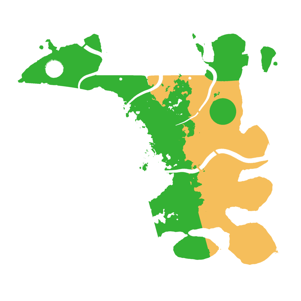Biome Rust Map: Procedural Map, Size: 3000, Seed: 2029207126