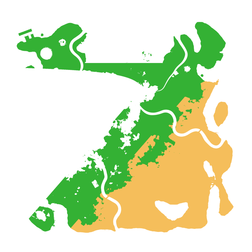 Biome Rust Map: Procedural Map, Size: 3700, Seed: 1160142842