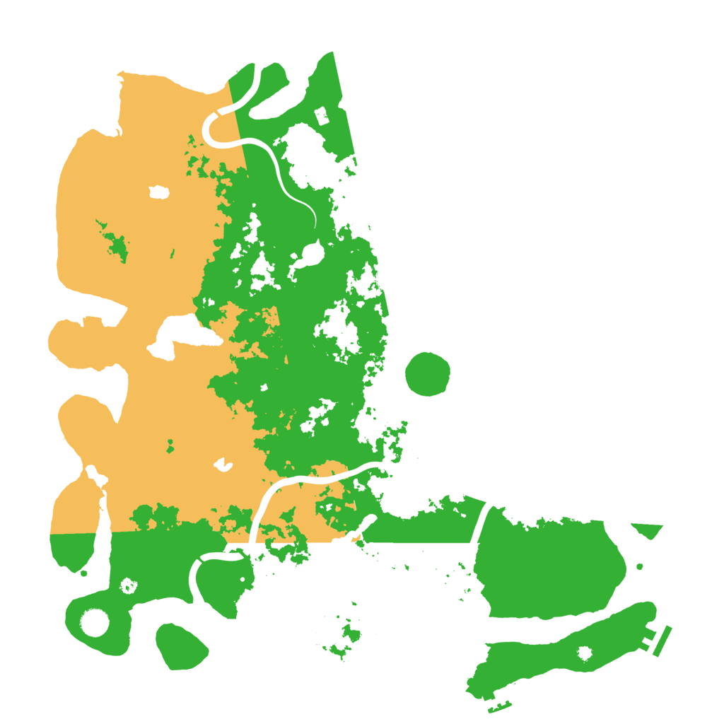Biome Rust Map: Procedural Map, Size: 4500, Seed: 553127249