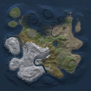 Thumbnail Rust Map: Procedural Map, Size: 2800, Seed: 970053237, 9 Monuments