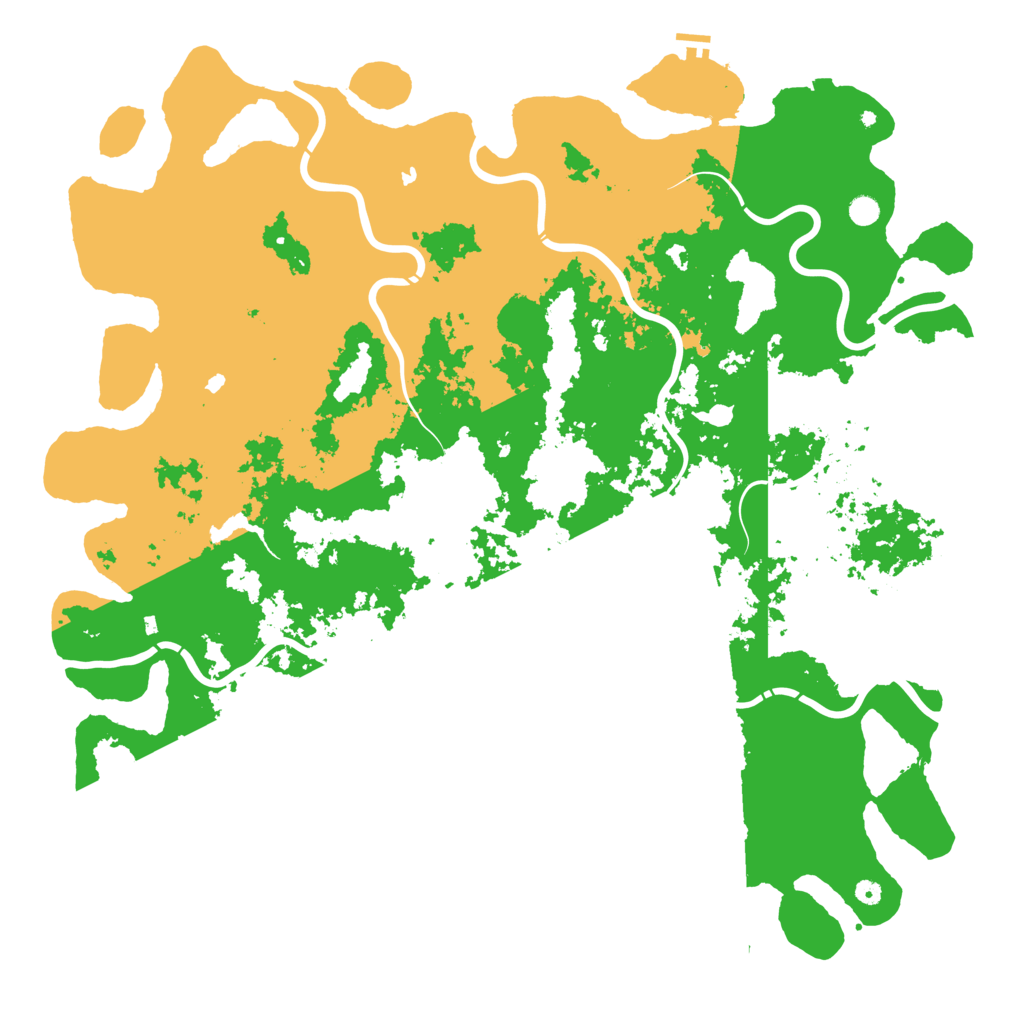 Biome Rust Map: Procedural Map, Size: 6000, Seed: 1154993774