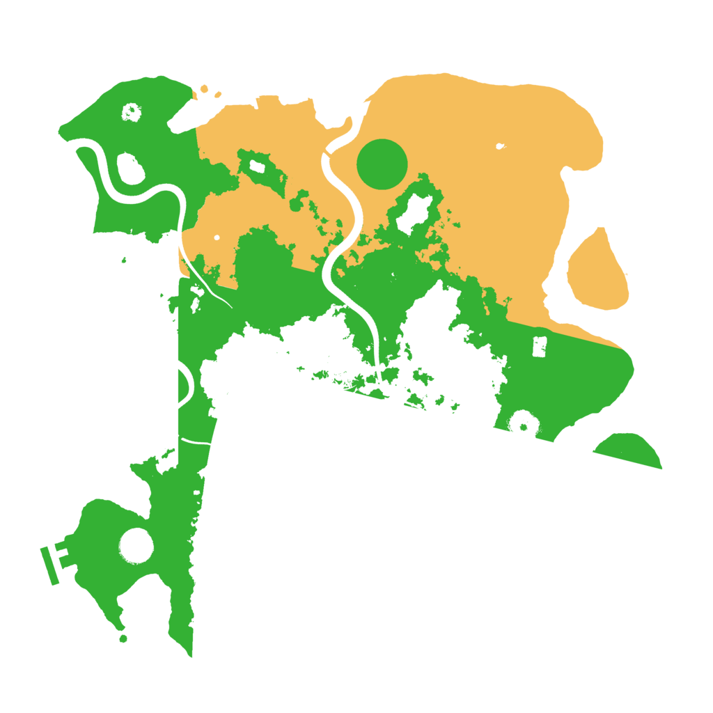 Biome Rust Map: Procedural Map, Size: 3700, Seed: 818554935