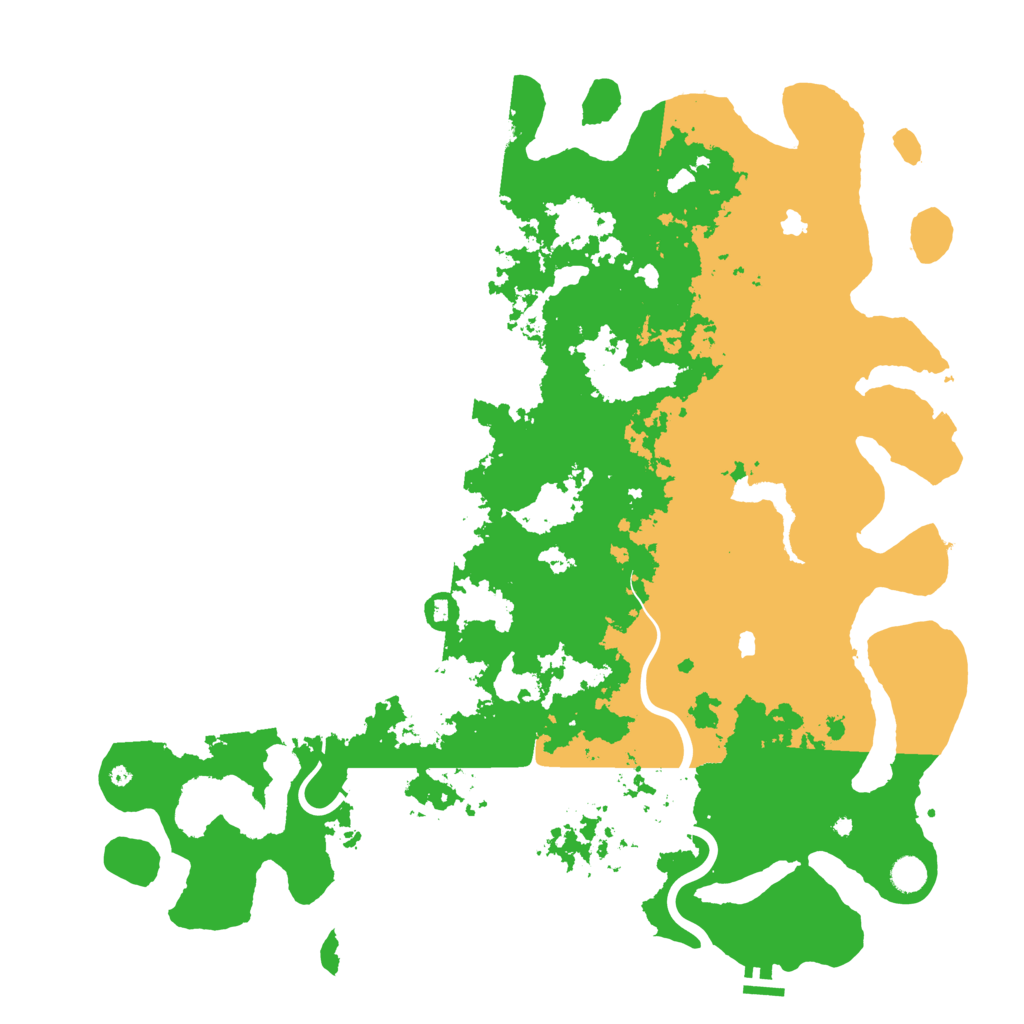 Biome Rust Map: Procedural Map, Size: 5000, Seed: 1000086