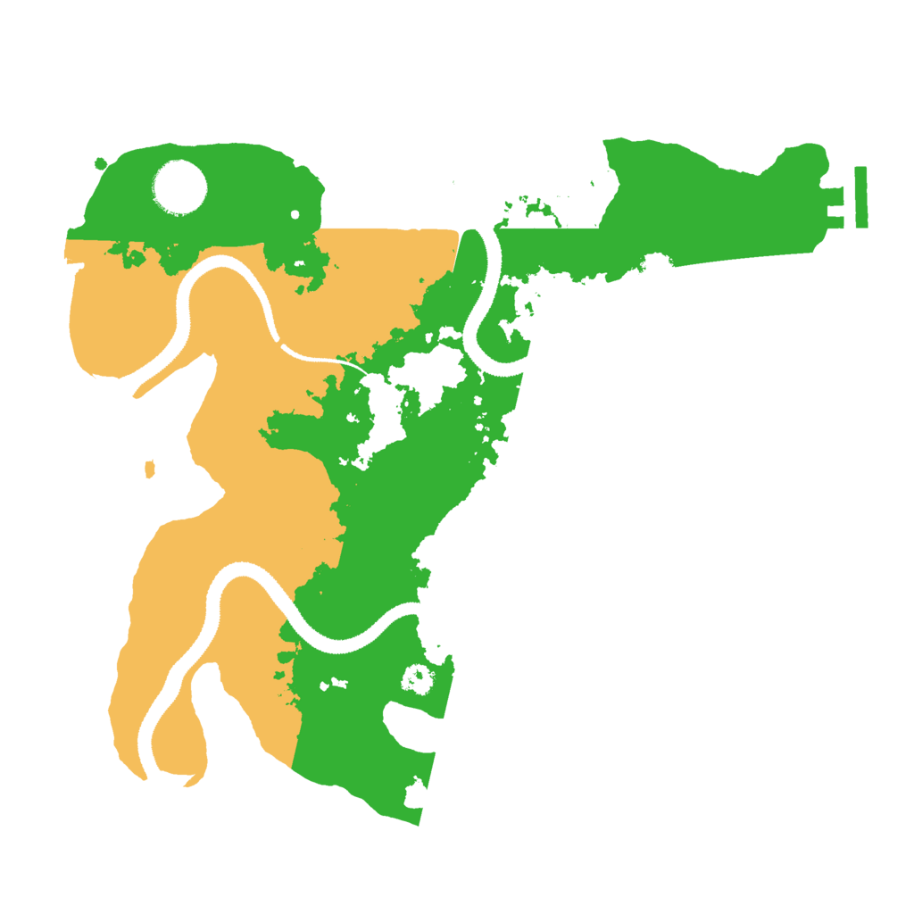 Biome Rust Map: Procedural Map, Size: 3000, Seed: 42630