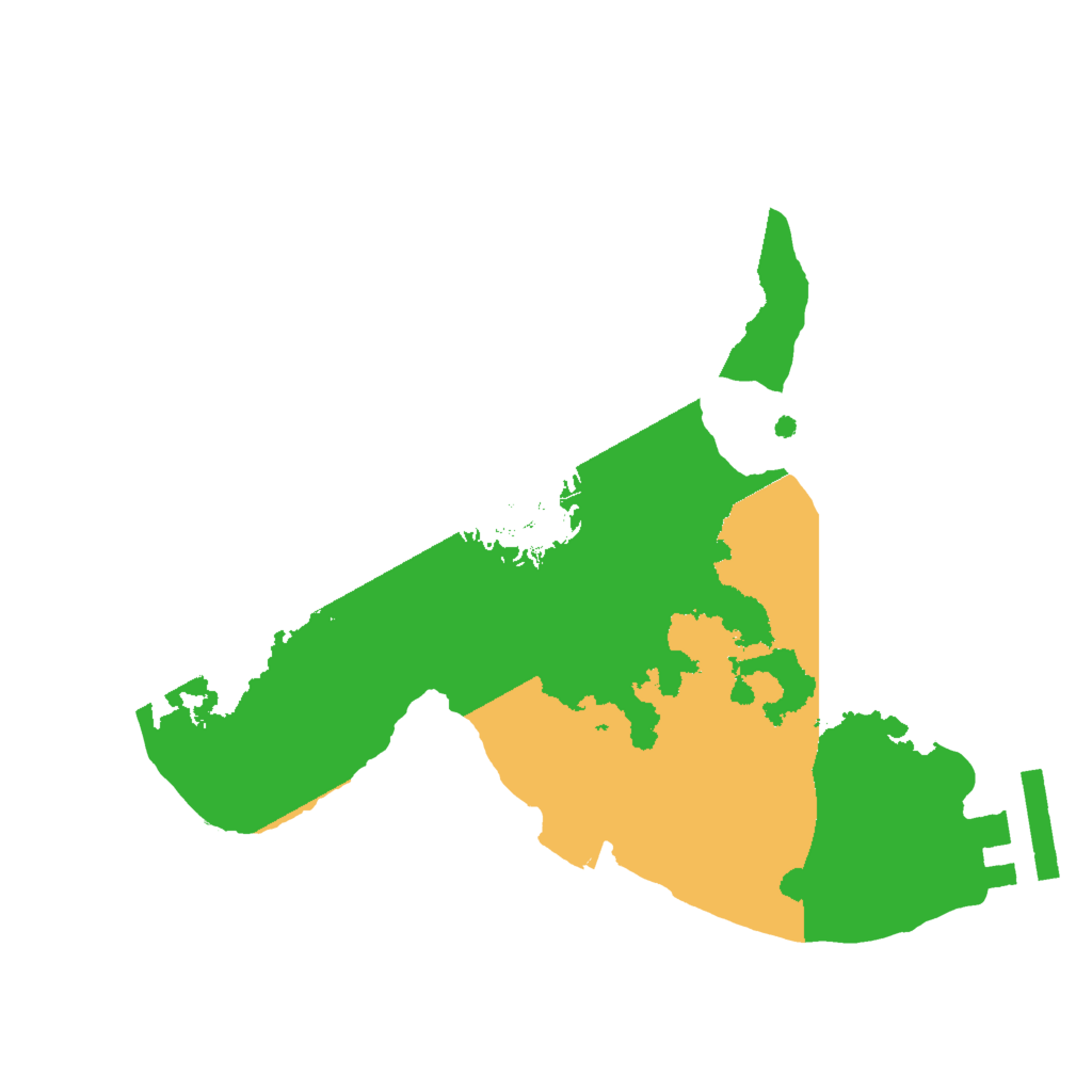 Biome Rust Map: Procedural Map, Size: 2000, Seed: 770449827
