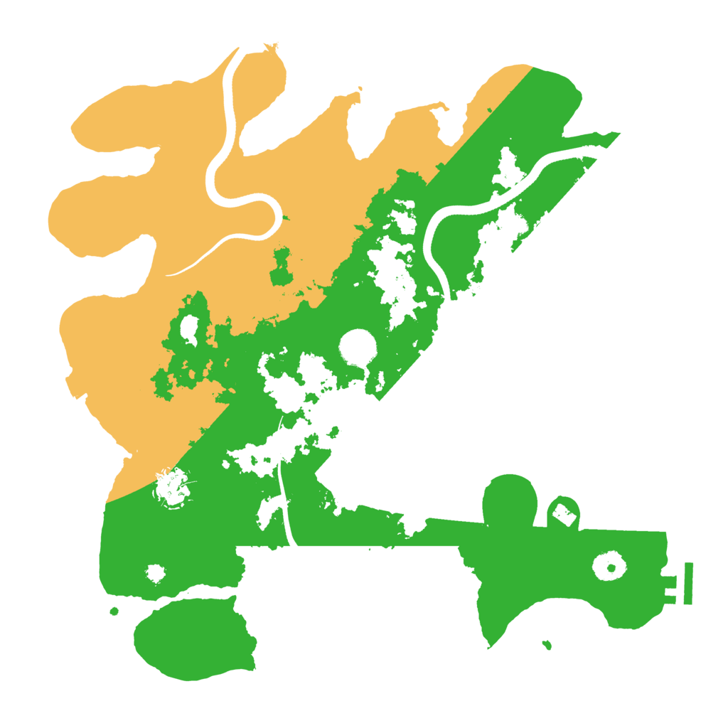 Biome Rust Map: Procedural Map, Size: 3500, Seed: 51293