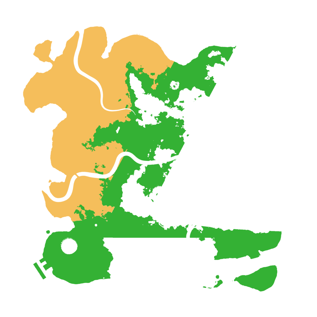 Biome Rust Map: Procedural Map, Size: 3500, Seed: 1083278190