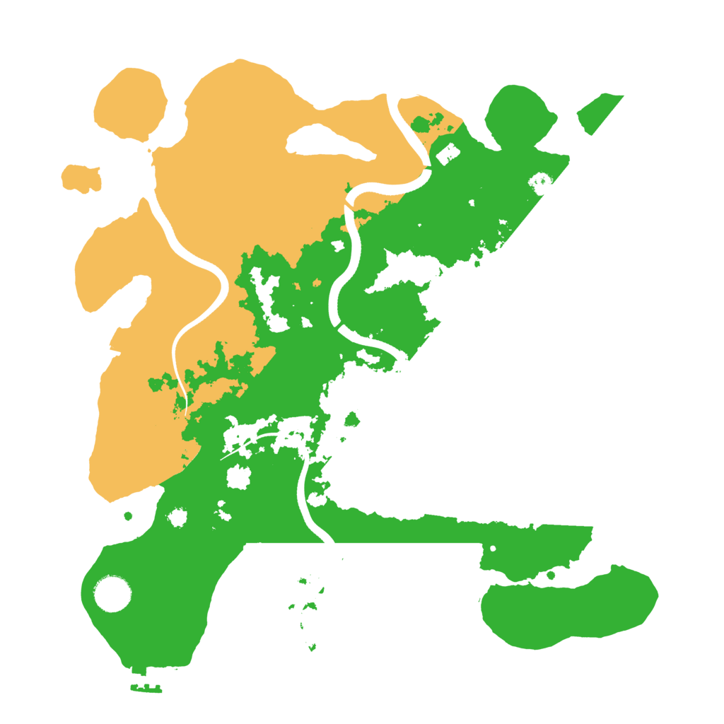 Biome Rust Map: Procedural Map, Size: 3500, Seed: 1860477019