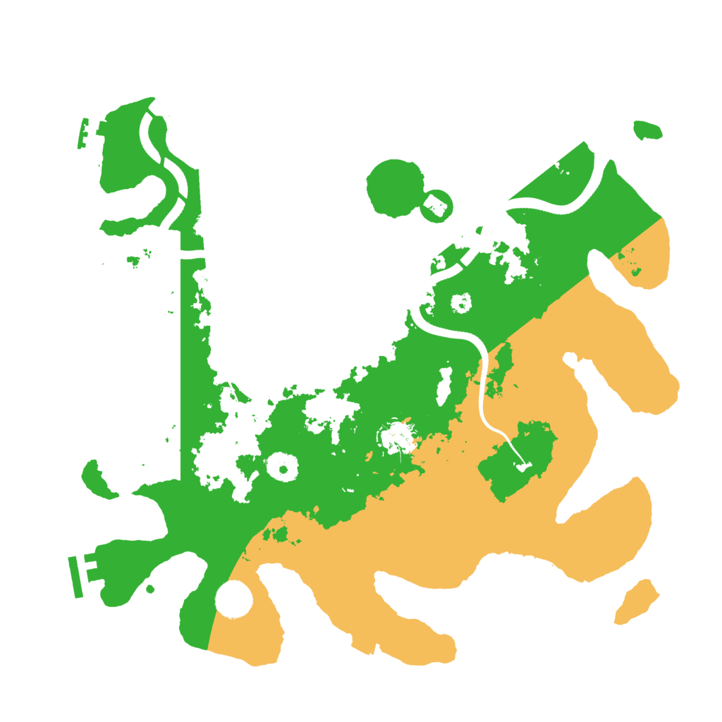 Biome Rust Map: Procedural Map, Size: 3500, Seed: 6557944