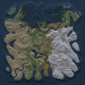 Thumbnail Rust Map: Procedural Map, Size: 4311, Seed: 1379776, 16 Monuments