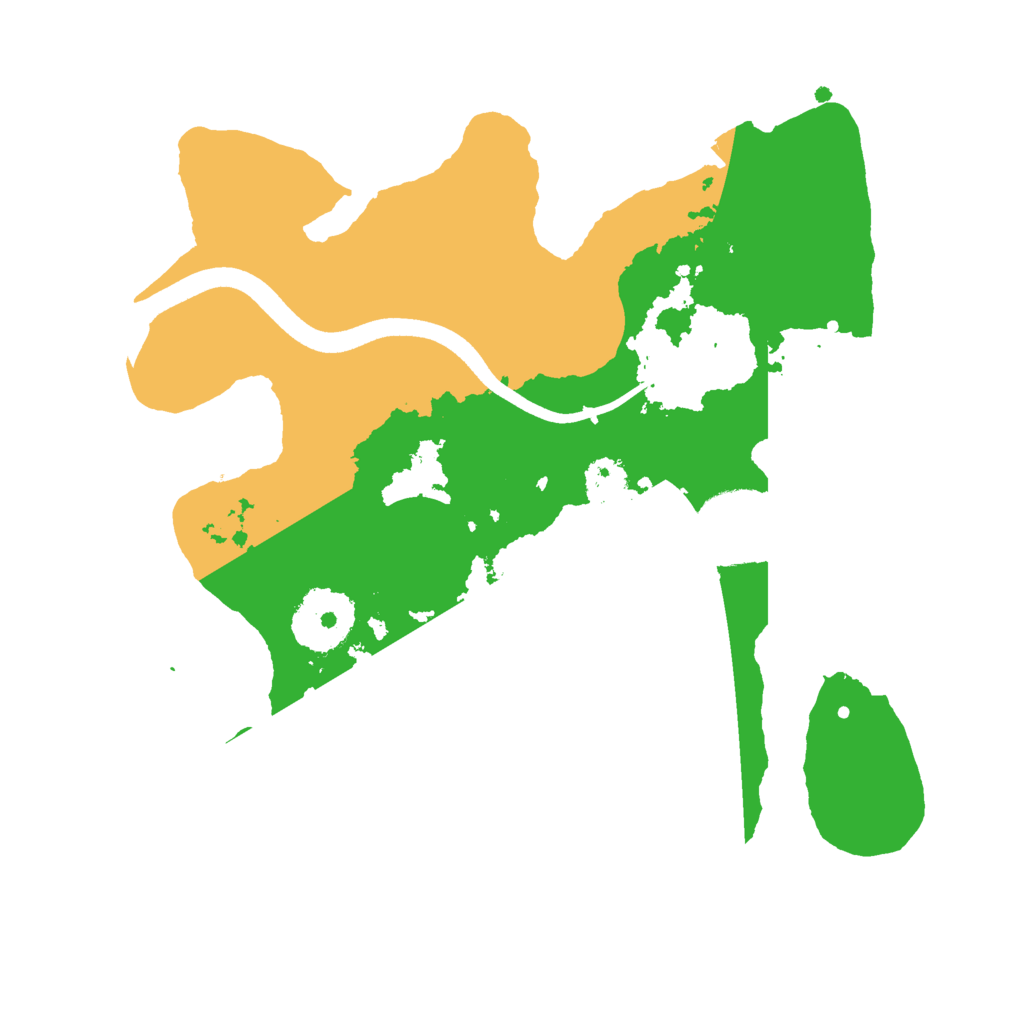Biome Rust Map: Procedural Map, Size: 2500, Seed: 52585