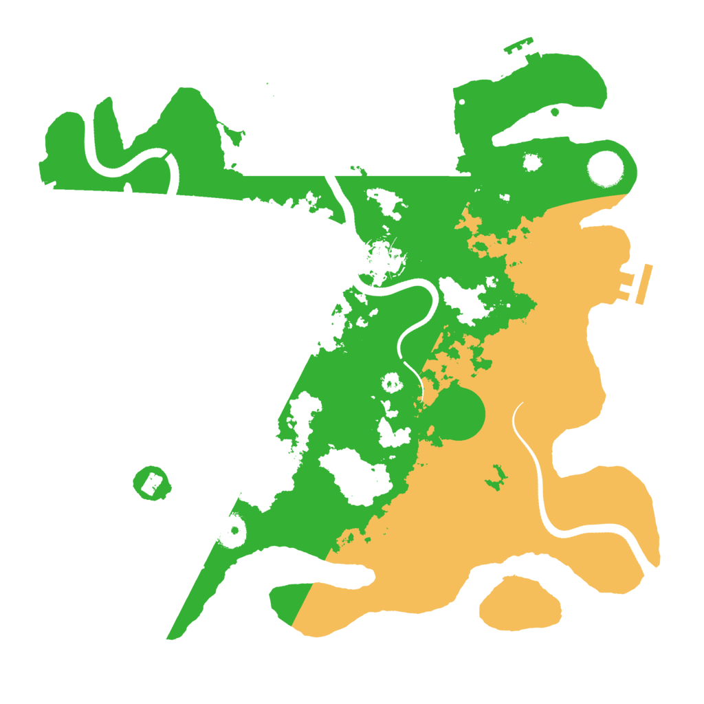Biome Rust Map: Procedural Map, Size: 3500, Seed: 879688367