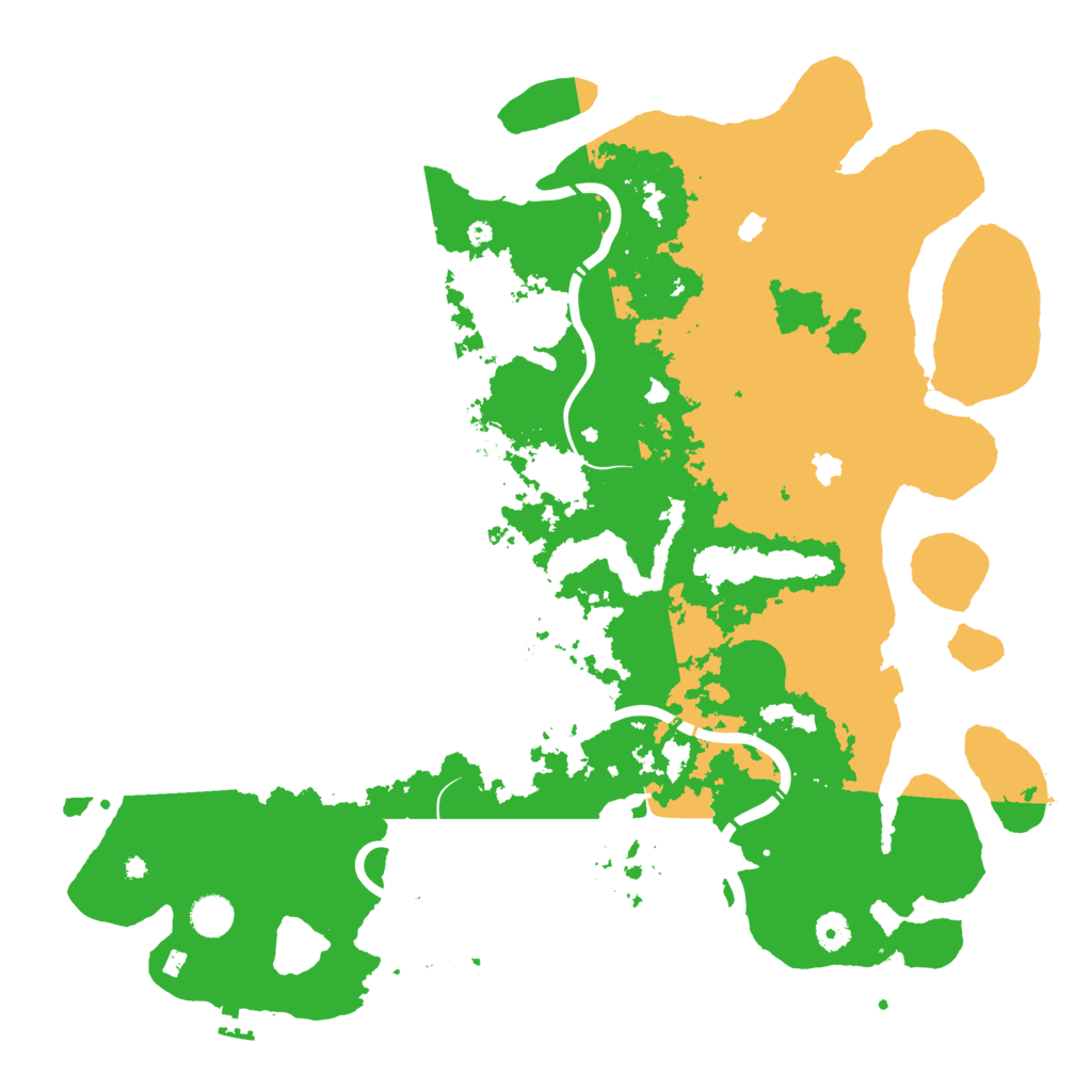Biome Rust Map: Procedural Map, Size: 4500, Seed: 388830734