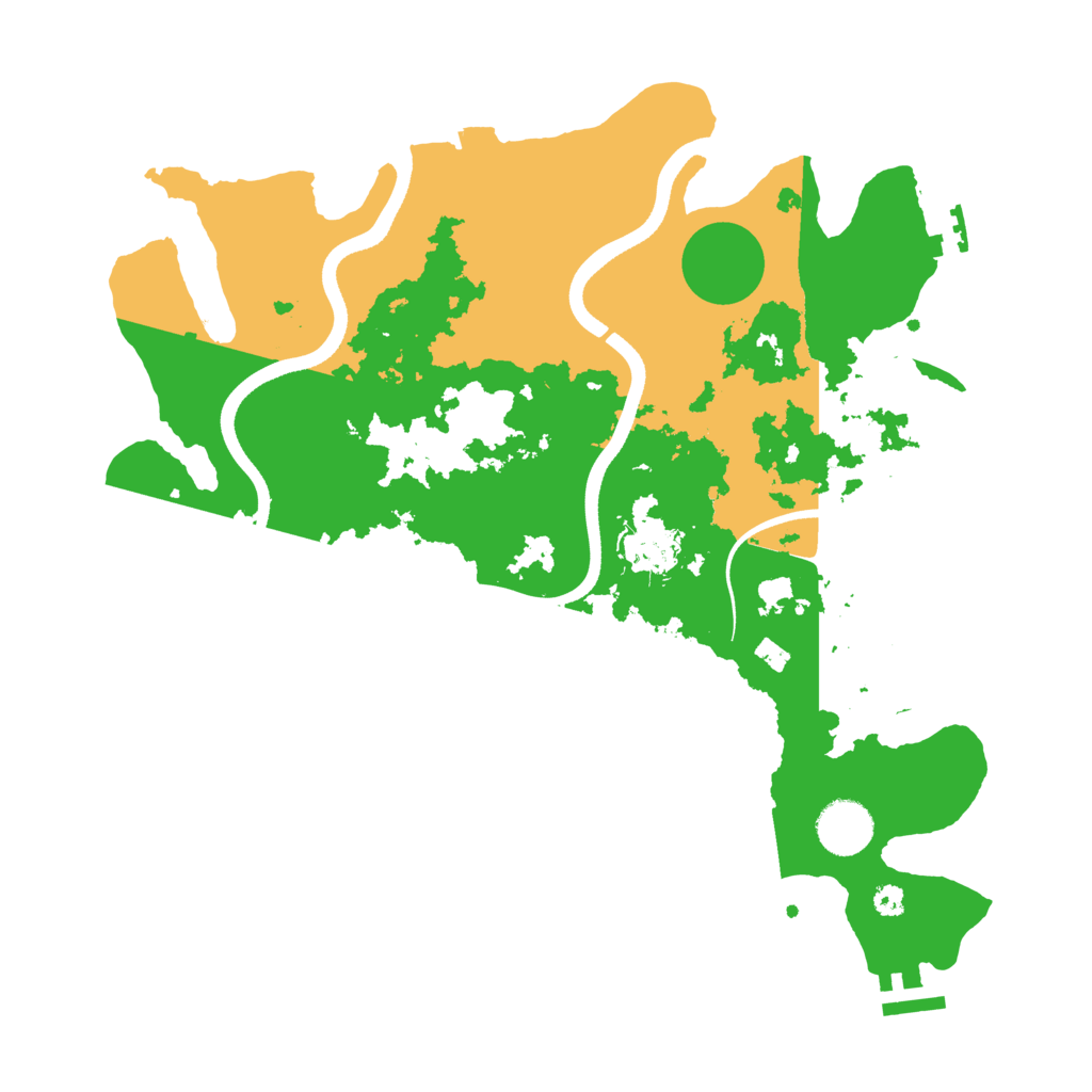 Biome Rust Map: Procedural Map, Size: 3500, Seed: 564840718
