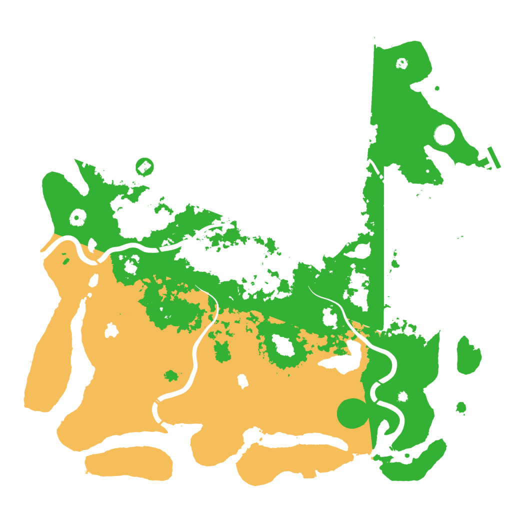 Biome Rust Map: Procedural Map, Size: 4500, Seed: 1329809452