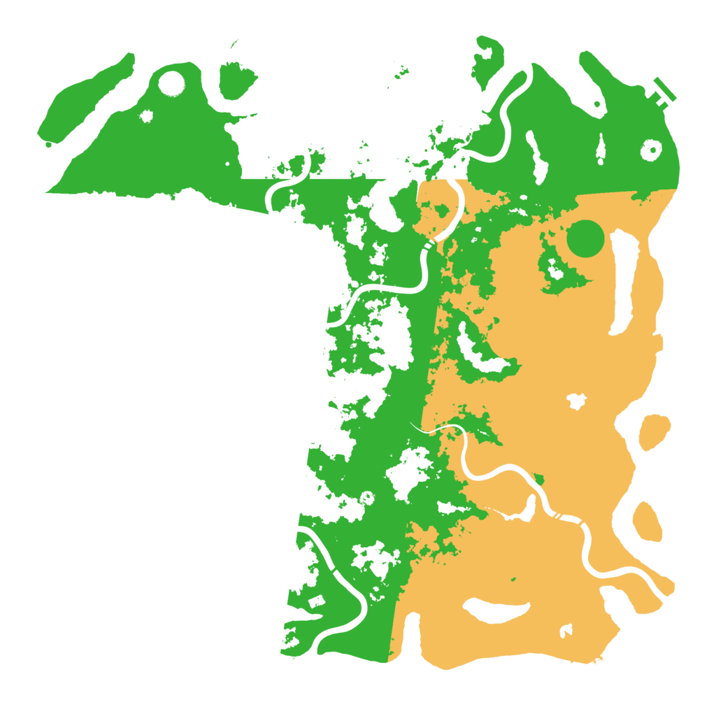 Biome Rust Map: Procedural Map, Size: 5000, Seed: 1359952574