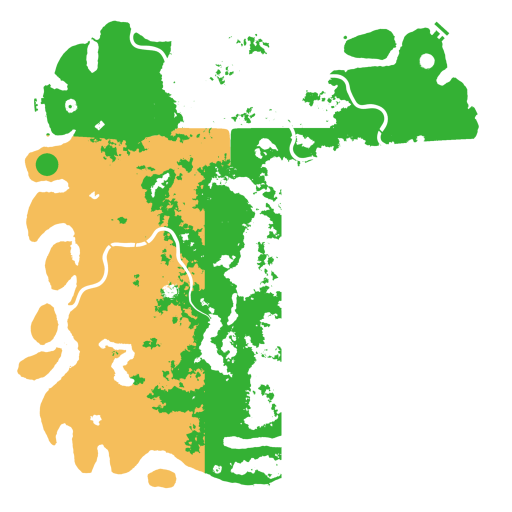 Biome Rust Map: Procedural Map, Size: 6000, Seed: 1670397203