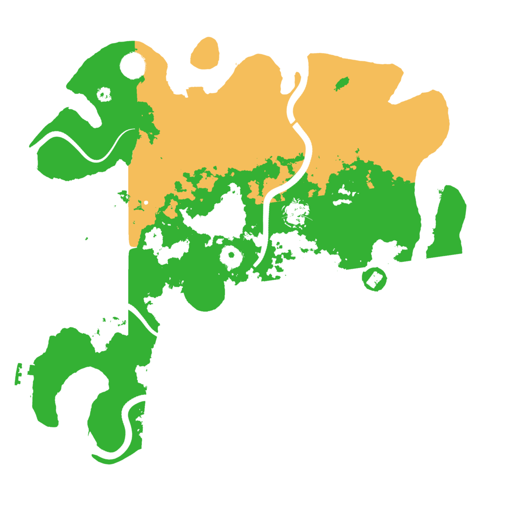 Biome Rust Map: Procedural Map, Size: 3500, Seed: 1027223
