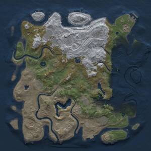 Thumbnail Rust Map: Procedural Map, Size: 4250, Seed: 623777, 17 Monuments
