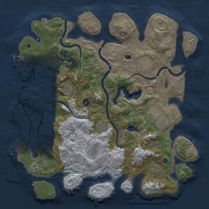 Thumbnail Rust Map: Procedural Map, Size: 4250, Seed: 1387328348, 16 Monuments