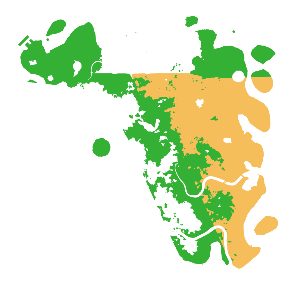 Biome Rust Map: Procedural Map, Size: 4500, Seed: 2028308275