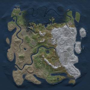 Thumbnail Rust Map: Procedural Map, Size: 4250, Seed: 39708415, 16 Monuments