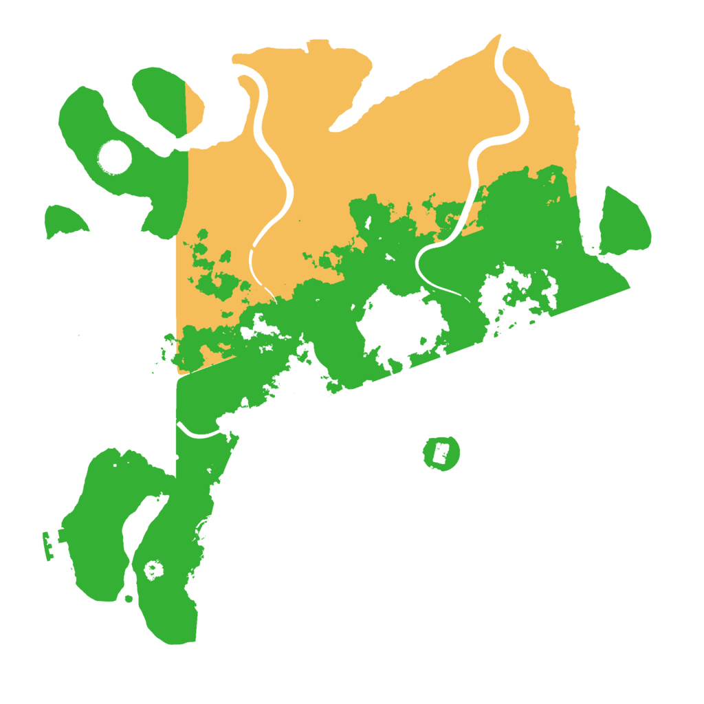 Biome Rust Map: Procedural Map, Size: 3700, Seed: 1994213910