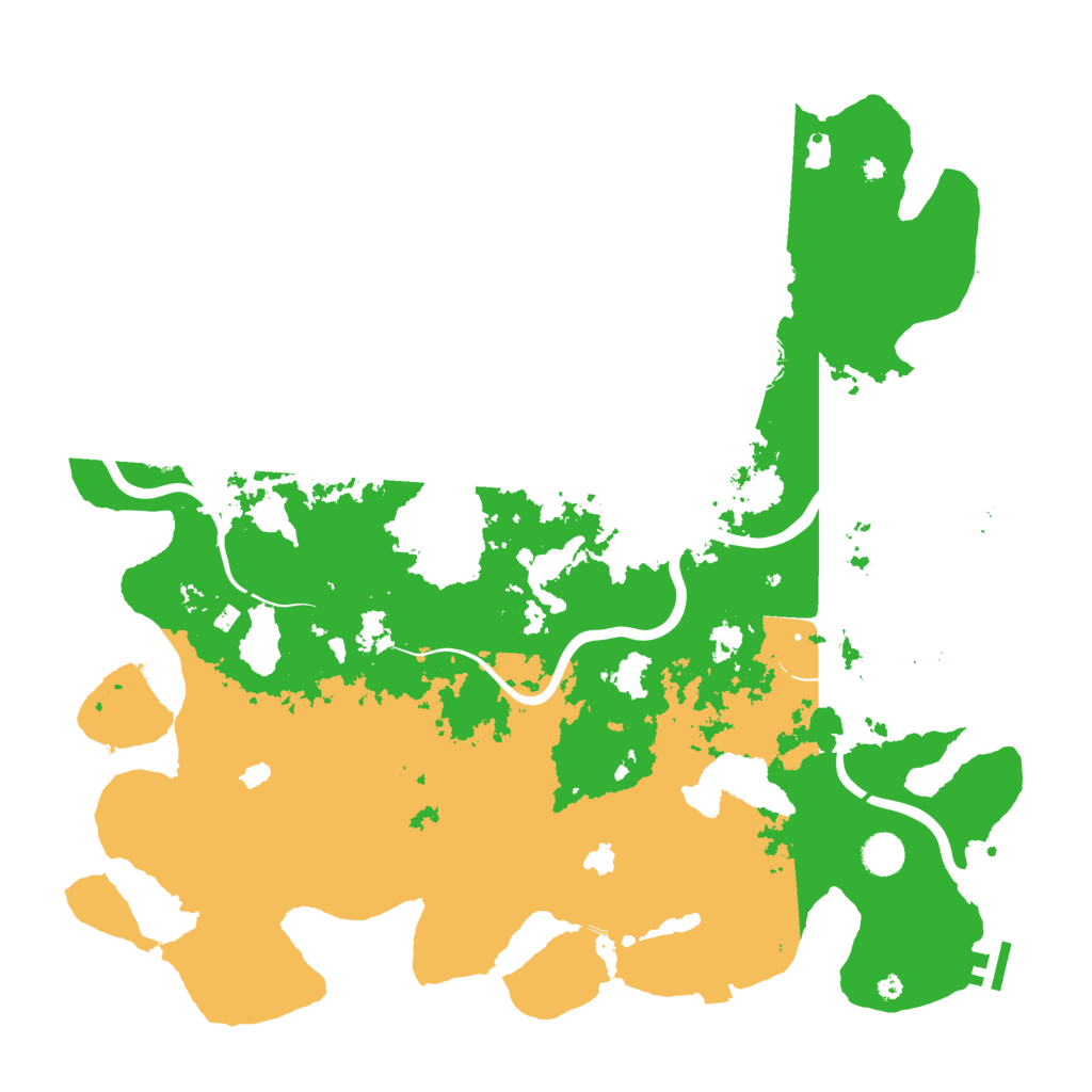 Biome Rust Map: Procedural Map, Size: 4500, Seed: 1023990768