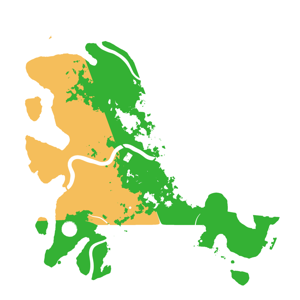 Biome Rust Map: Procedural Map, Size: 3500, Seed: 425381