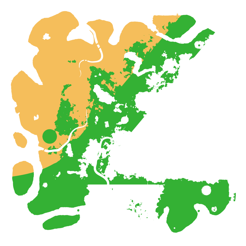 Biome Rust Map: Procedural Map, Size: 4500, Seed: 231429931