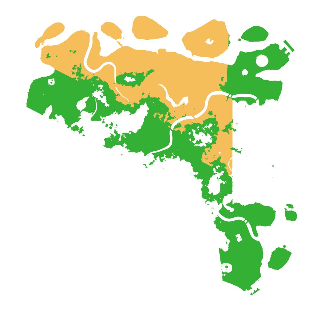 Biome Rust Map: Procedural Map, Size: 4500, Seed: 1277783932