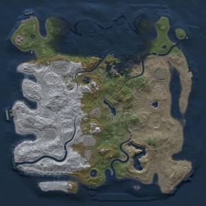 Thumbnail Rust Map: Procedural Map, Size: 4250, Seed: 221554551, 15 Monuments