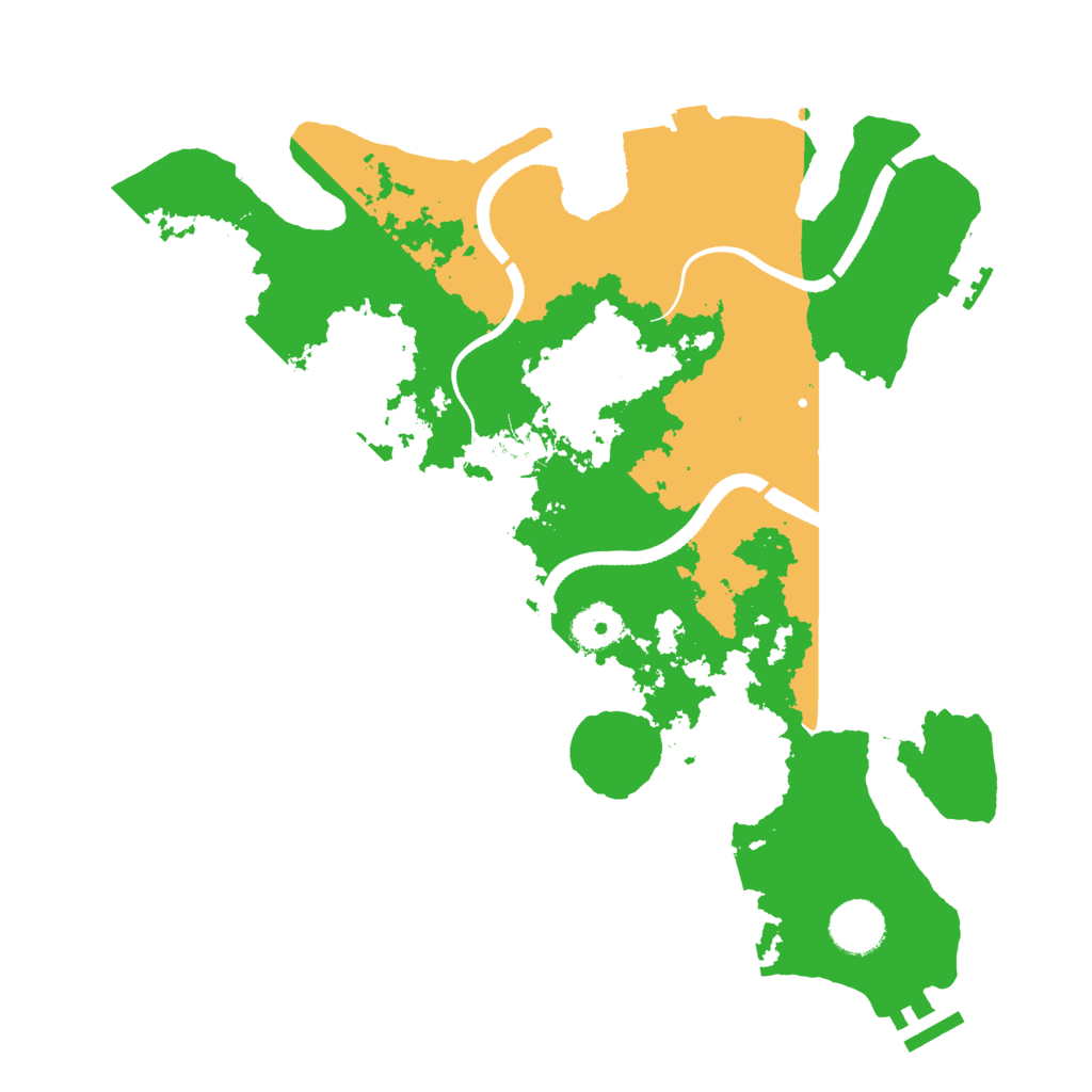 Biome Rust Map: Procedural Map, Size: 3500, Seed: 1705788372