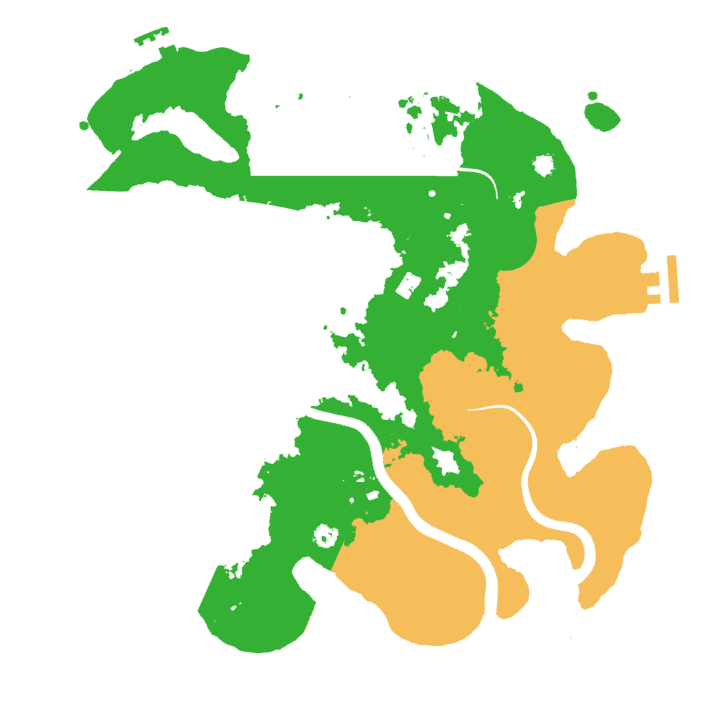 Biome Rust Map: Procedural Map, Size: 3000, Seed: 1431102353
