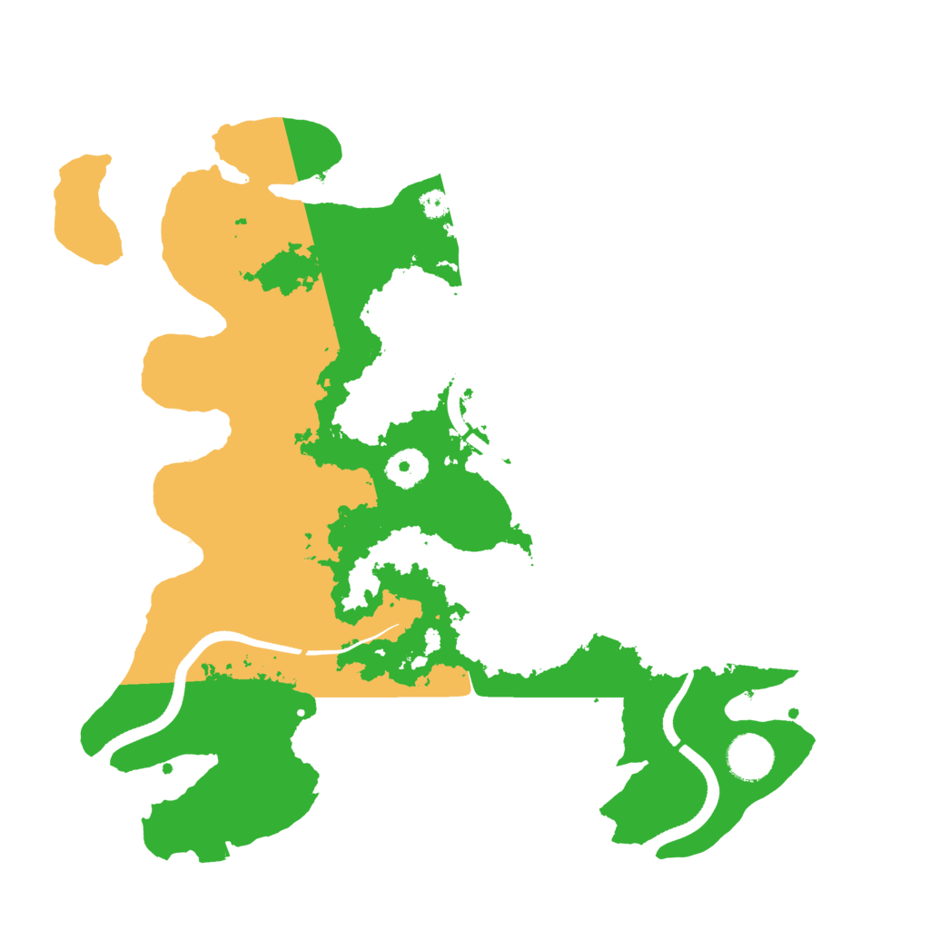 Biome Rust Map: Procedural Map, Size: 3500, Seed: 35420119