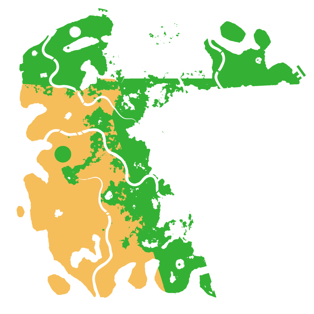 Biome Rust Map: Procedural Map, Size: 5000, Seed: 614124980