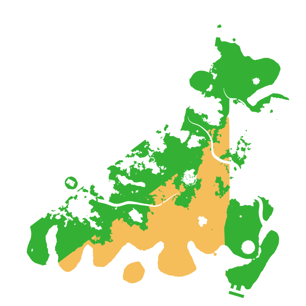 Biome Rust Map: Procedural Map, Size: 4000, Seed: 72591