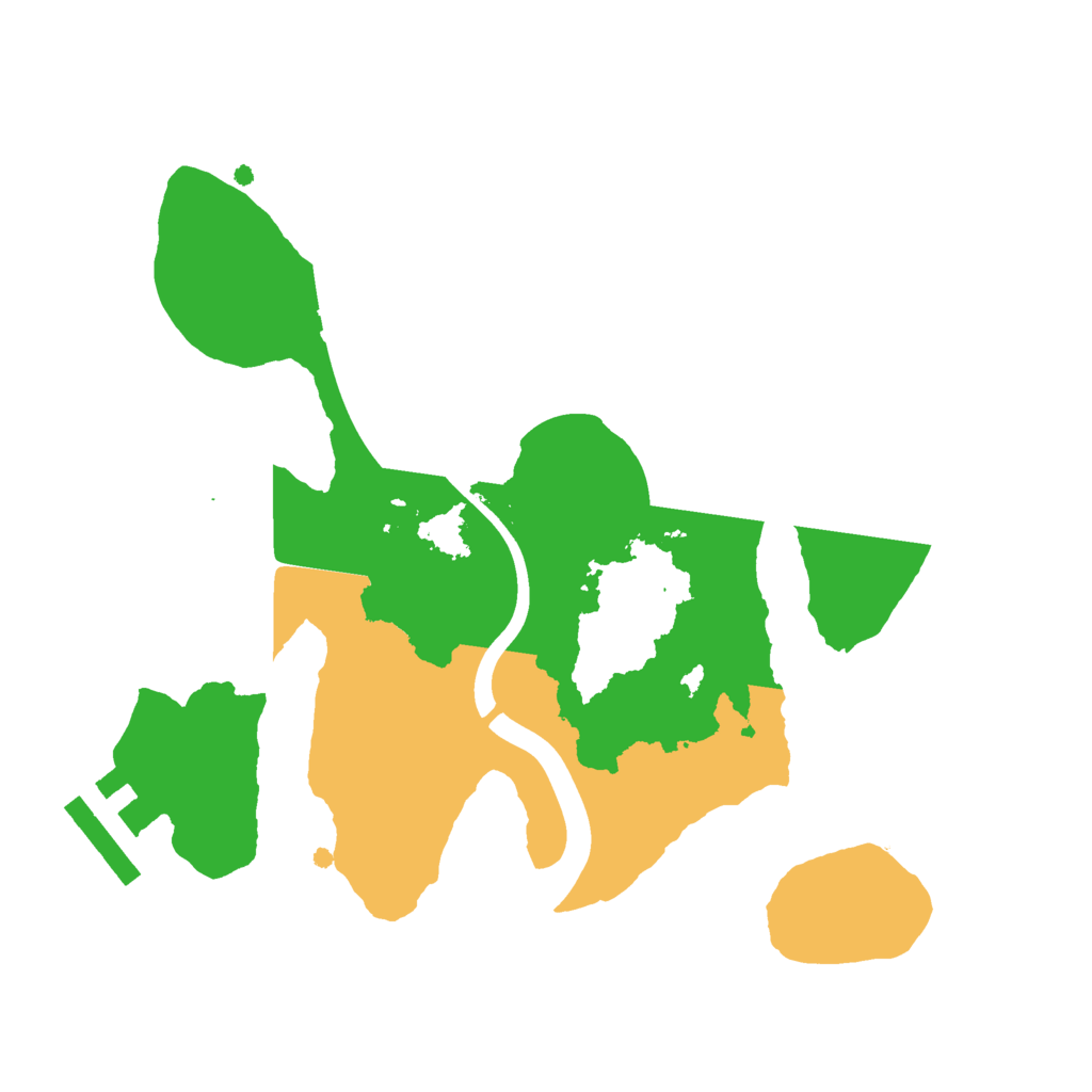 Biome Rust Map: Procedural Map, Size: 2200, Seed: 111177775