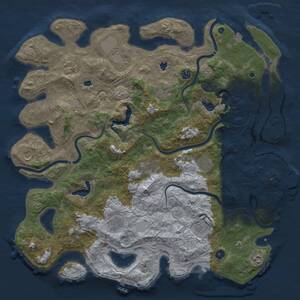 Thumbnail Rust Map: Procedural Map, Size: 4800, Seed: 324187018, 17 Monuments