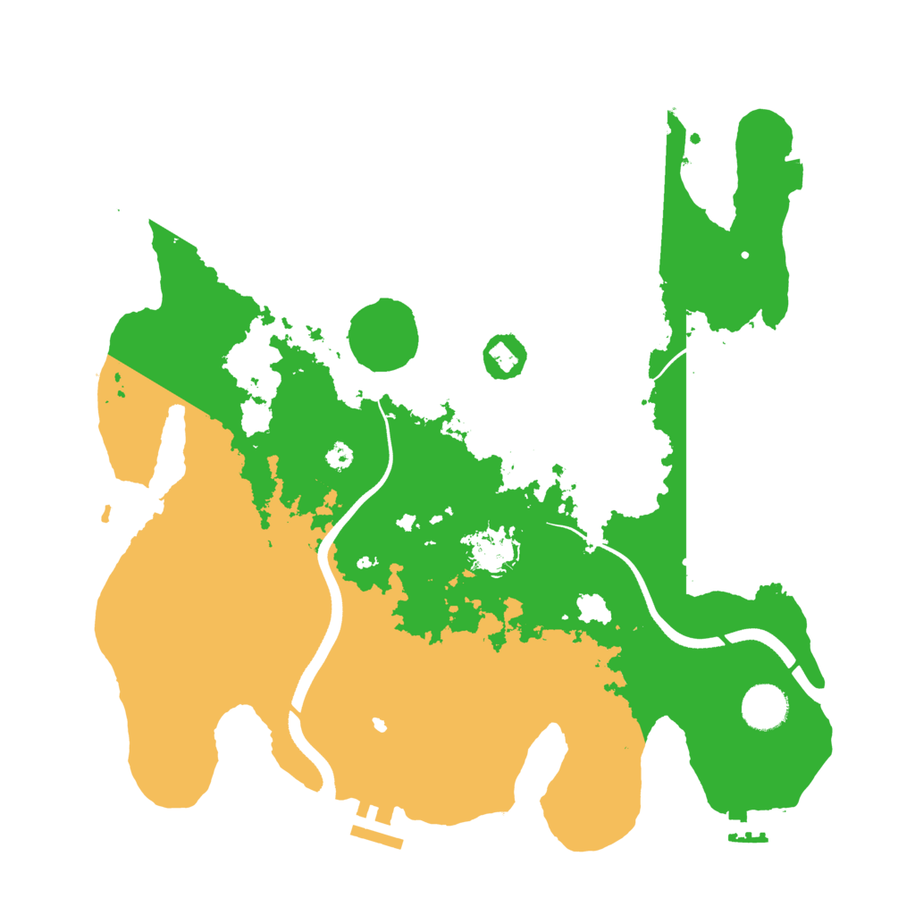 Biome Rust Map: Procedural Map, Size: 3500, Seed: 453832400