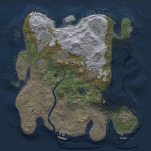 Thumbnail Rust Map: Procedural Map, Size: 3500, Seed: 453832400, 16 Monuments