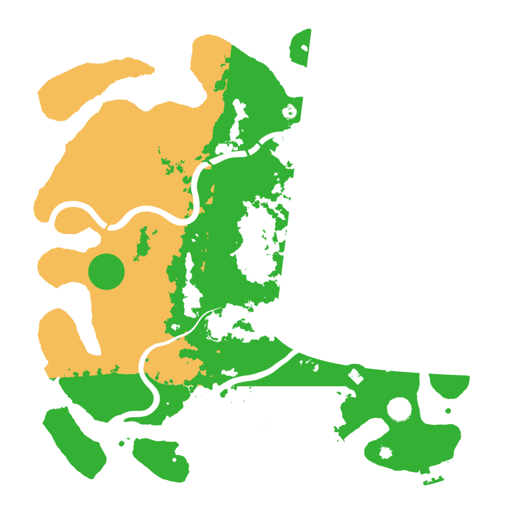 Biome Rust Map: Procedural Map, Size: 3750, Seed: 558530817