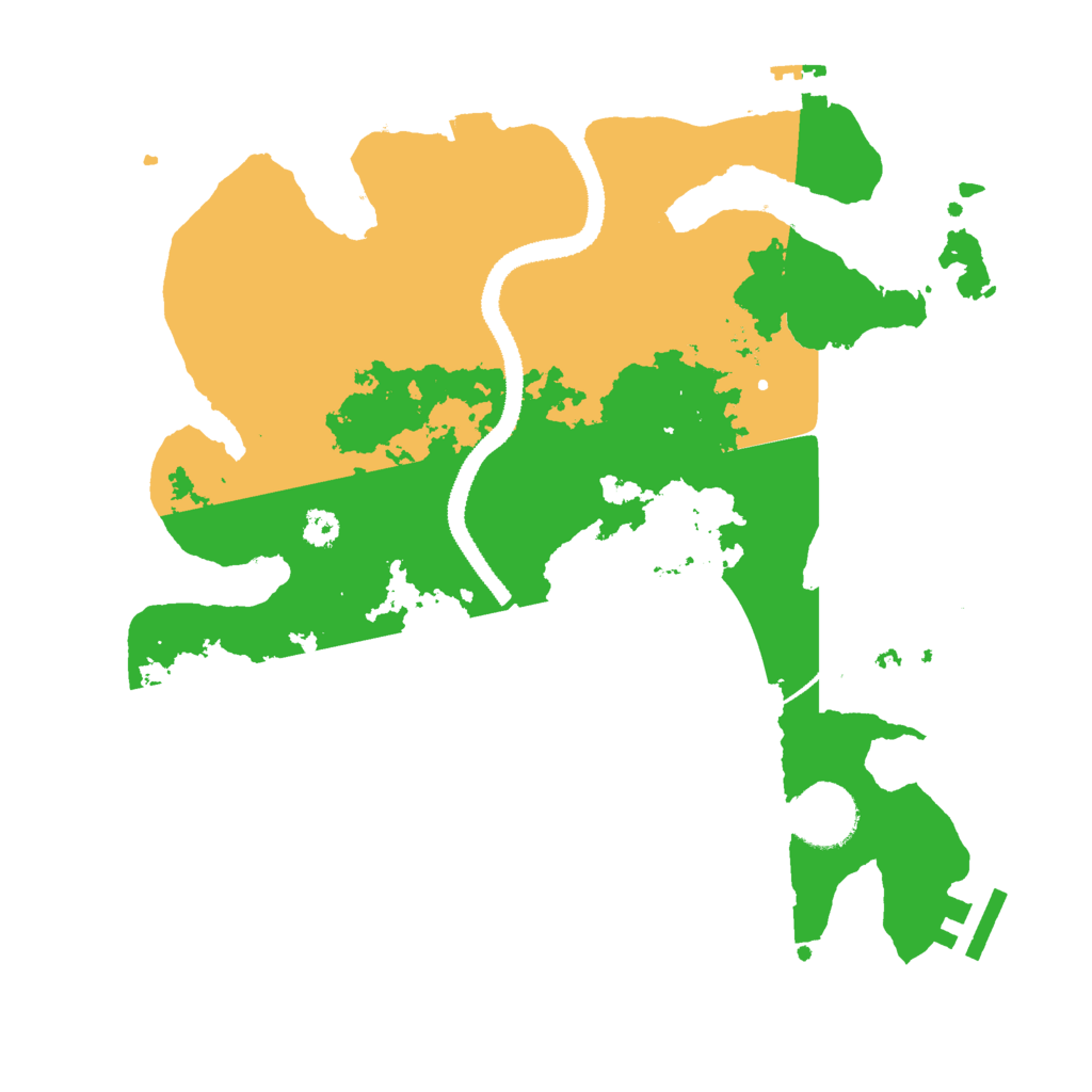 Biome Rust Map: Procedural Map, Size: 3000, Seed: 53363519