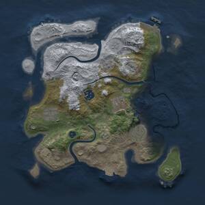 Thumbnail Rust Map: Procedural Map, Size: 3000, Seed: 755148179, 9 Monuments
