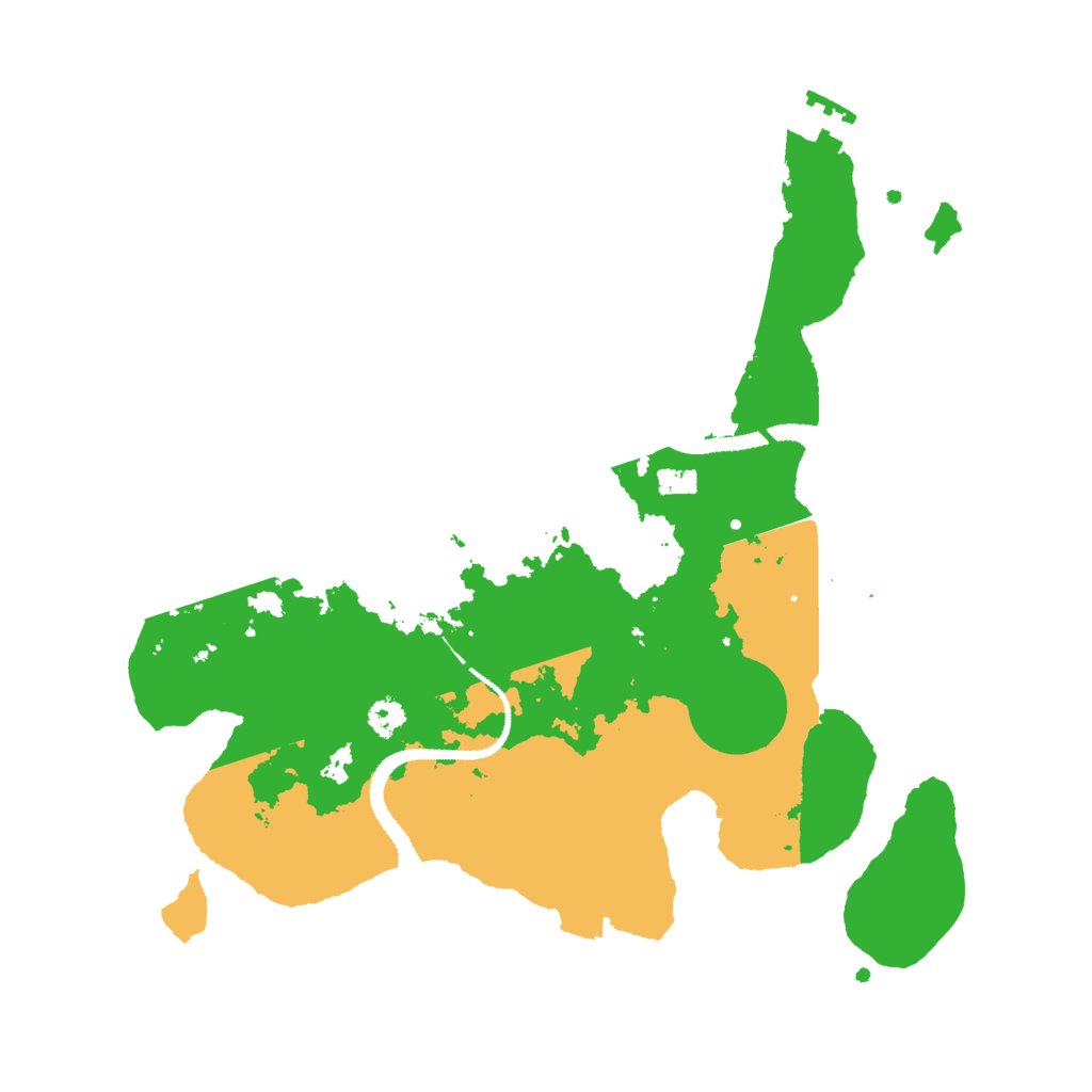 Biome Rust Map: Procedural Map, Size: 3000, Seed: 755148179